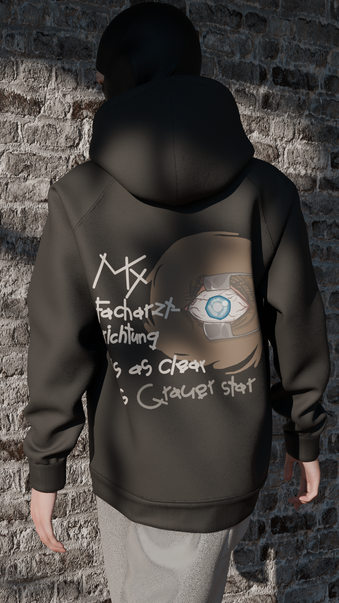 Dark Grauer star’s Oversized Hoodie