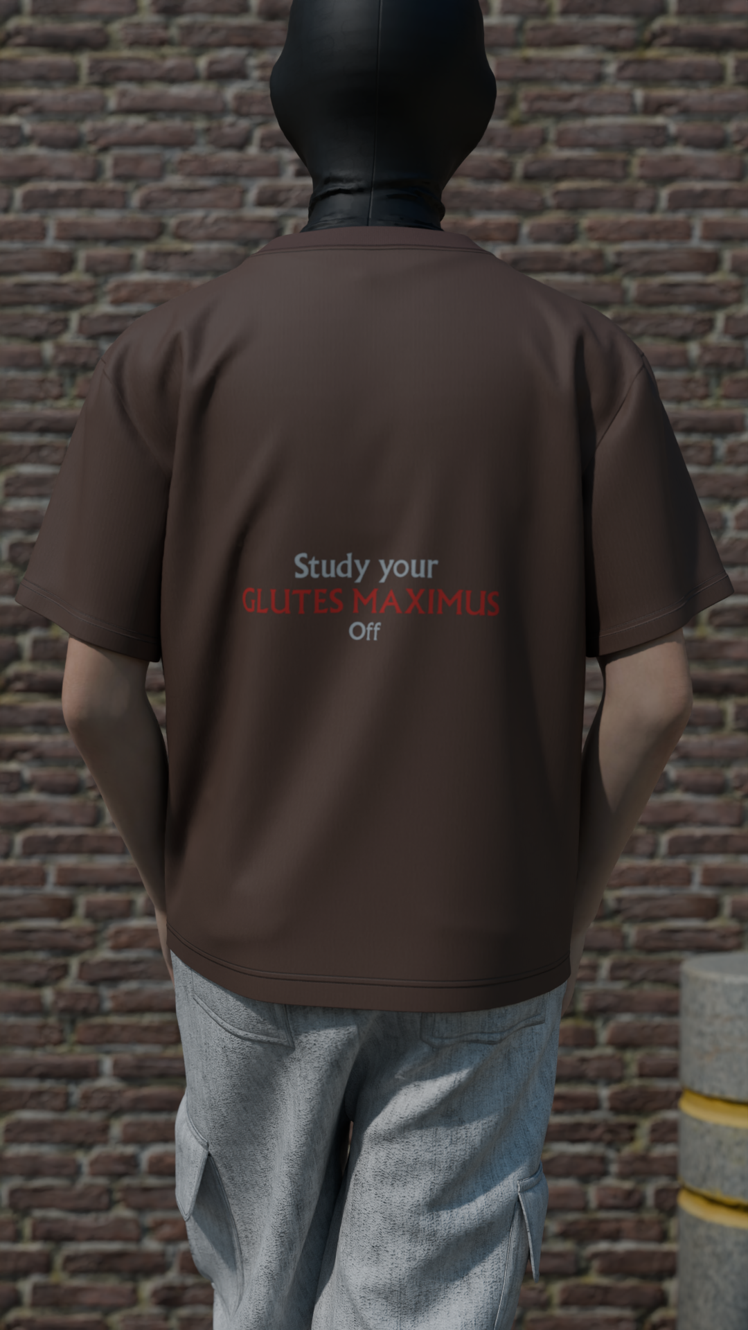 Study Your Gluteus Off’s Minimalistic Boxy Tee