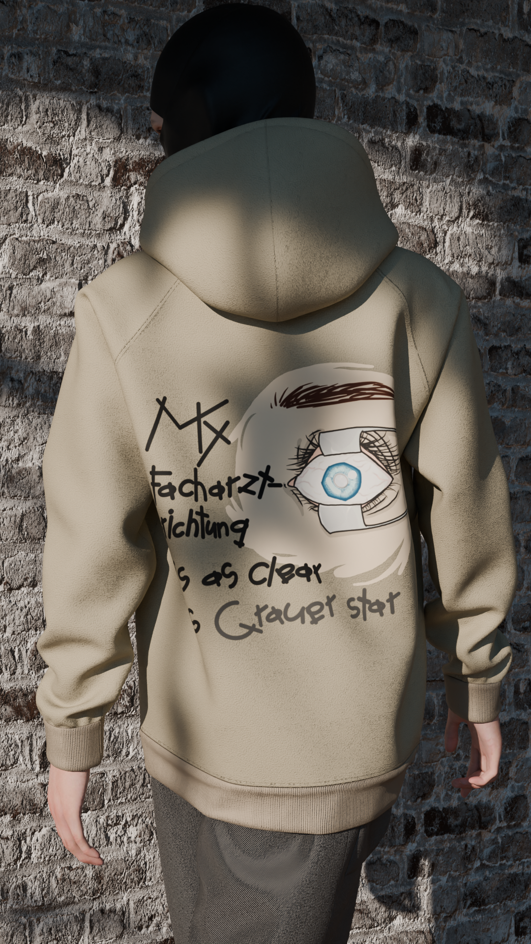 Light Grauer Star’s Oversized Hoodie
