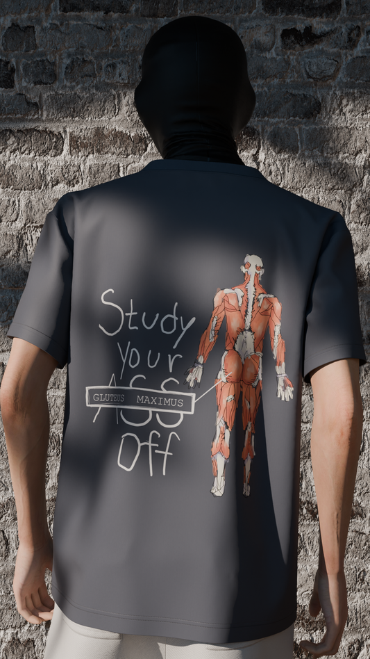 "Study Your Gluteus Off" Men’s Boxy Tee