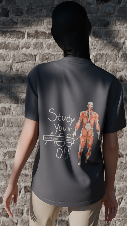 "Study Your Gluteus Off" Women‘s Boxy Tee